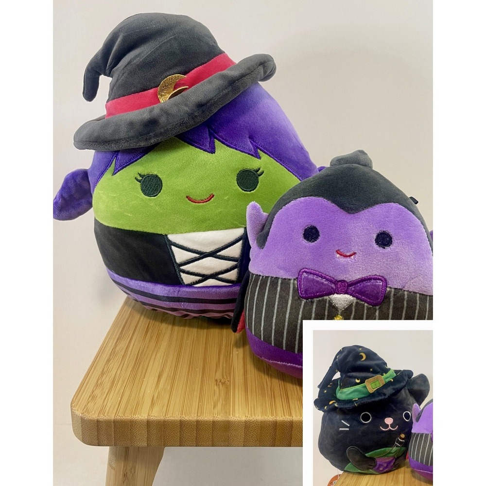 Squishmallow Lot Roslyn & Cleo Flip a Mallows And 1st To Market Osvaldo Vampire‎